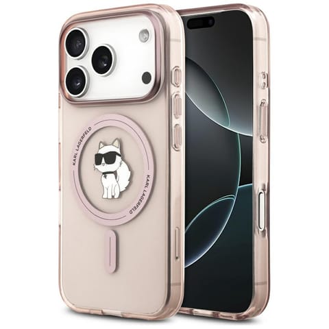 ⁨Etui Karl Lagerfeld IML Choupette        MagSafe do iPhone 17 Pro różowy⁩ w sklepie Wasserman.eu