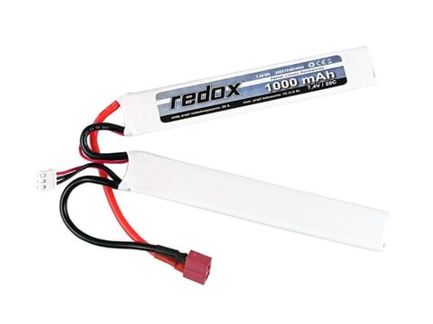 ⁨Akumulator Redox ASG 1000 mAh 7,4V 20C (rozdzielony) (1+1) - pakiet LiPo⁩ w sklepie Wasserman.eu