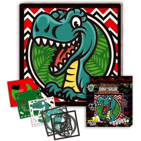⁨Zestaw do tworzenia obrazów z drewna DINOZAUR 0465-0072-03 Panta Plast⁩ w sklepie Wasserman.eu