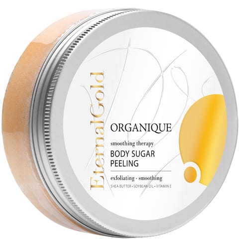 ⁨ORGANIQUE Eternal Gold Wygładzający peeling cukrowy do ciała 200 ml⁩ w sklepie Wasserman.eu