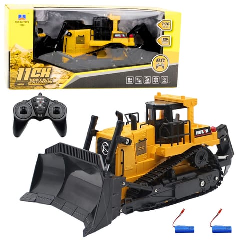 ⁨Spychacz Buldożer Samochód Budowlany Zdalnie Sterowany 1:16 R/C Żółty⁩ w sklepie Wasserman.eu