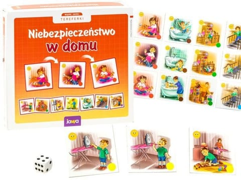 ⁨Jawa Gra edukacyjna NIEBEZPIECZEŃSTWO W DOMU układanka GR0305⁩ w sklepie Wasserman.eu