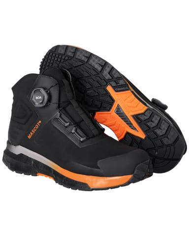 ⁨MASCOT® Buty ochronne FOOTWEAR CUSTOMIZED (kolor czerń/jasny pomarań­cz, rozmiar 1040)⁩ w sklepie Wasserman.eu