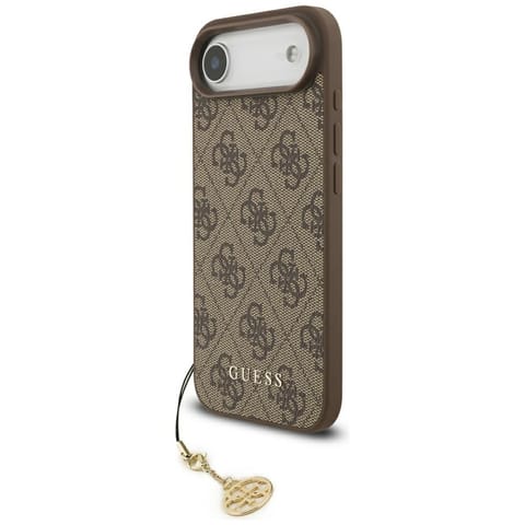 ⁨Etui Guess 4G Charms Collection MagSafe  do iPhone Air brązowy⁩ w sklepie Wasserman.eu