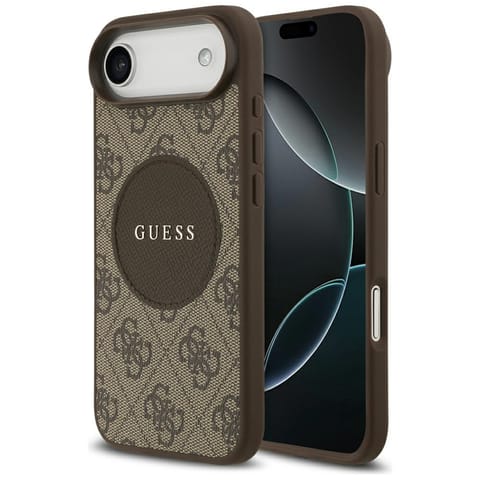 ⁨Etui Guess 4G Circle Classic Logo        MagSafe do iPhone Air brązowy⁩ w sklepie Wasserman.eu