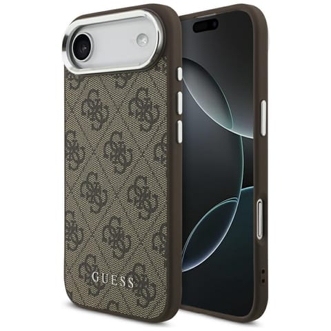 ⁨Etui Guess 4G Classic Logo MagSafe do    iPhone Air brązowy⁩ w sklepie Wasserman.eu