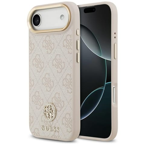 ⁨Etui Guess 4G Strass Logo MagSafe do     iPhone Air różowy⁩ w sklepie Wasserman.eu