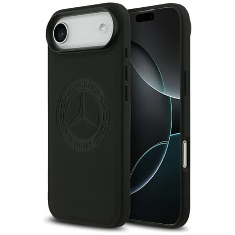 ⁨Etui Mercedes Leather Vintage Logo       MagSafe do iPhone Air czarny⁩ w sklepie Wasserman.eu