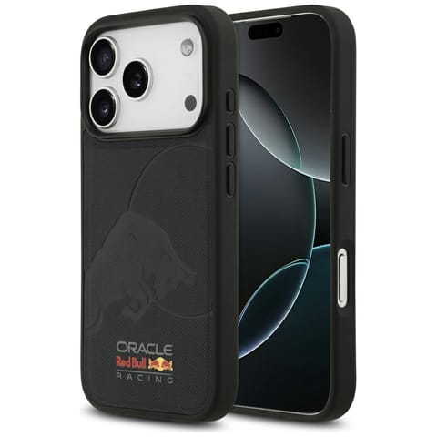 ⁨Etui Red Bull Meshed Debossed Bull       MagSafe do iPhone 17 Pro granatowy⁩ w sklepie Wasserman.eu
