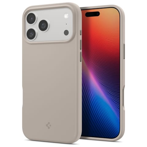 ⁨Etui Spigen Silicone Fit MAG MagSafe do  iPhone 17 Pro Max stone⁩ w sklepie Wasserman.eu