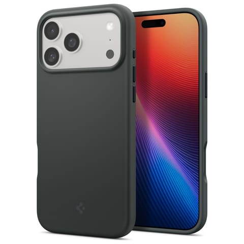 ⁨Etui Spigen Silicone Fit MAG MagSafe do  iPhone 17 Pro zielony⁩ w sklepie Wasserman.eu
