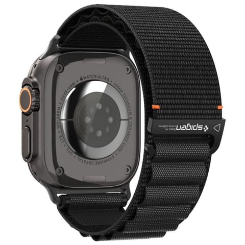 ⁨Pasek Spigen WBF1 do Apple Watch         6/7/8/9/10/11/SE/SE 3/Ultra 1/Ultra 2/ Ultra 3 44/45/46/49mm czarny⁩ w sklepie Wasserman.eu
