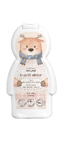 ⁨ON LINE Renifer Żel 3w1 do mycia ciała włosów i twarzy 350 ml⁩ w sklepie Wasserman.eu