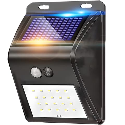 ⁨Lampa solarna ogrodowa zewnętrzna z czujnikami ruchu zmierzchu 20 LED⁩ w sklepie Wasserman.eu