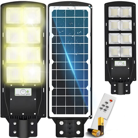 ⁨Lampa solarna uliczna miejska z czujnikiem ruchu zmierzchu LED PILOT 360 W⁩ w sklepie Wasserman.eu