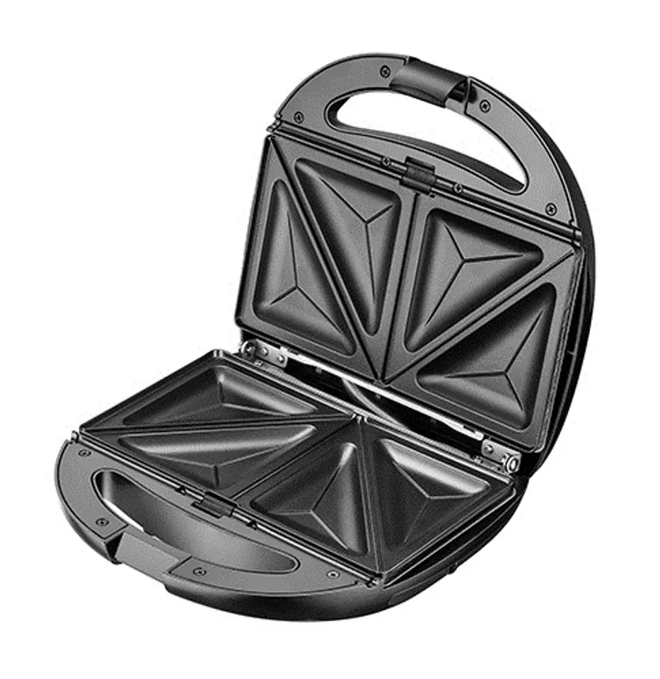 ⁨Adler AD 3040 sandwich maker 1200 W Black, Grey⁩ at Wasserman.eu