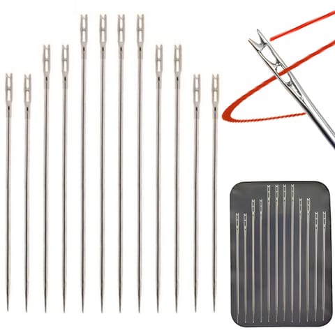 ⁨Zestaw igieł do szycia samonawlekajacych - 12 szt.⁩ w sklepie Wasserman.eu