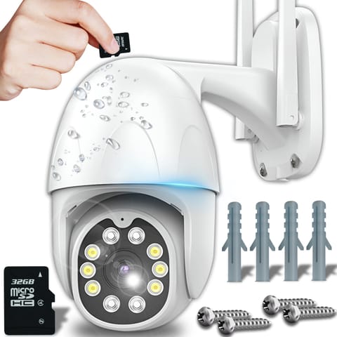 Kamera zewnętrzna obrotowa do monitoringu ZOOM WIFI SD 32 GB w sklepie Wasserman.eu