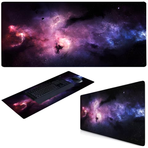 Podkładka mata gamingowa na biurko pod mysz XXL 80 x 40 cm - kosmos w sklepie Wasserman.eu