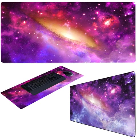Podkładka mata gamingowa na biurko pod mysz XXL 80 x 40 cm - kosmos różowy w sklepie Wasserman.eu