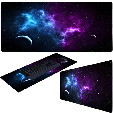 Podkładka mata gamingowa na biurko dla gracza XXL 80 x 40 cm - galaktyka w sklepie Wasserman.eu