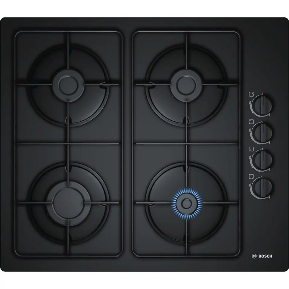 ⁨Bosch Serie 2 POP6B6B80 hob Black Built-in Gas 4 zone(s)⁩ at Wasserman.eu