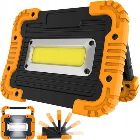 ⁨Reflektor halogen zewnętrzny przenośny z uchwytem na baterie 30 W⁩ w sklepie Wasserman.eu