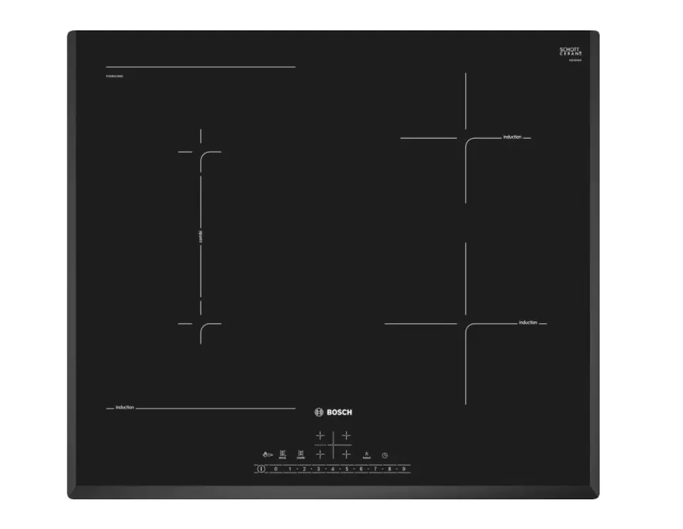 Bosch Serie 6 PVS651FB5E hob Black Built-in 60 cm Zone induction hob 4 zone(s) at Wasserman.eu