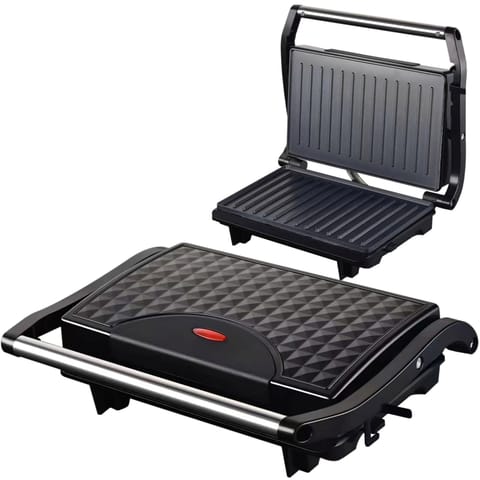 Grill elektryczny kontaktowy do panini mięsa warzyw 750 W w sklepie Wasserman.eu