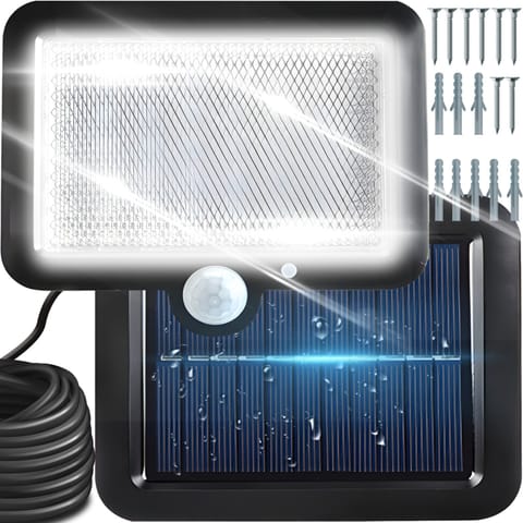 ⁨Lampa solarna zewnętrzna z czujnikiem ruchu zmierzchu 108 LED 2200 W⁩ w sklepie Wasserman.eu