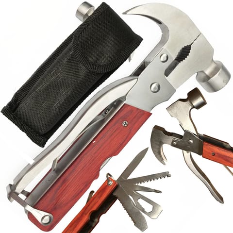 ⁨Multitool survivalowy narzędzie wielofunkcyjne turystyczne młotek nóż szczypce⁩ w sklepie Wasserman.eu