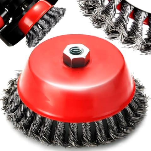 Szczotka druciana na wkrętarkę wiertarkę śr. 130 mm w sklepie Wasserman.eu