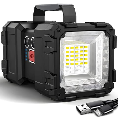 ⁨Latarka szperacz akumulatorowy taktyczny 46 LED 1000 lm⁩ w sklepie Wasserman.eu