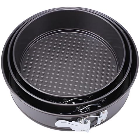 Zestaw tortownic blach okrągłych do ciasta tortów 24/26/28 cm - 3 szt. w sklepie Wasserman.eu