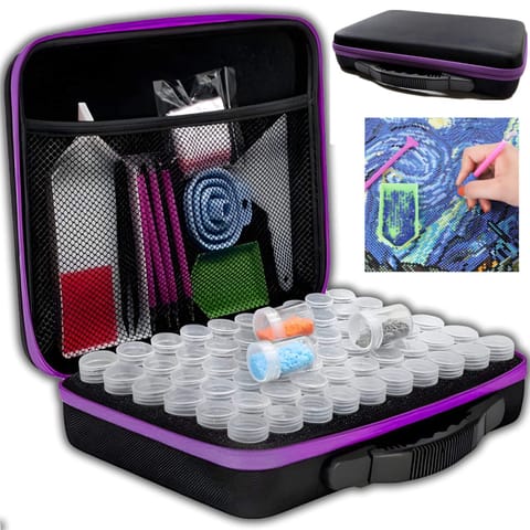 ⁨Akcesoria do haftu diamentowego diamond painting w walizce - zestaw⁩ w sklepie Wasserman.eu