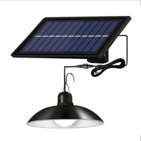 ⁨Lampa solarna wisząca ogrodowa wodoodporna 3 tryby pilot LED⁩ w sklepie Wasserman.eu