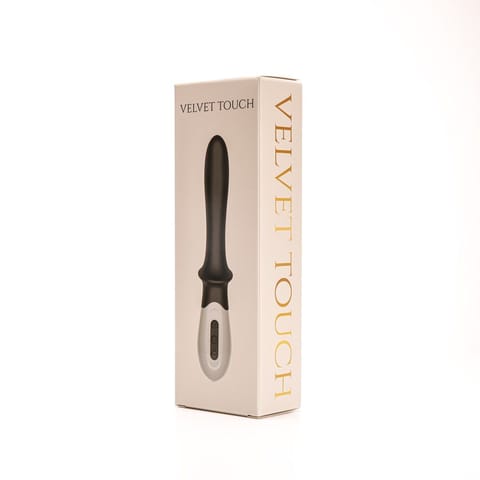 ⁨Wibrator Silikonowy Stymulacja Punktu G Ładowany Usb Czarny⁩ w sklepie Wasserman.eu