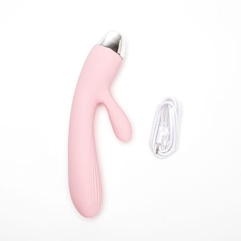 ⁨Wibrator Silikonowy Typ Króliczek Ładowany Usb Różowy⁩ w sklepie Wasserman.eu