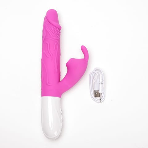 ⁨Wibrator Silikonowy Typ Króliczek Ładowany Usb Fioletowy⁩ w sklepie Wasserman.eu