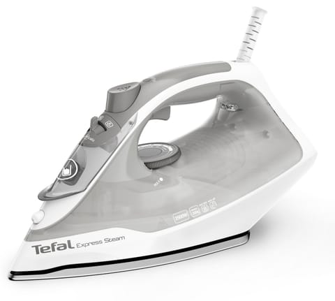 ⁨Żelazko parowe TEFAL Express Steam FV2863E1 FV2863E1 (2500W /Szaro-biały)⁩ w sklepie Wasserman.eu