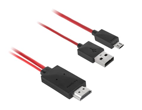 ⁨Kabel MHL  wtyk HDMI-micro USB  1.5M (Galaxy S3, Note2)⁩ w sklepie Wasserman.eu