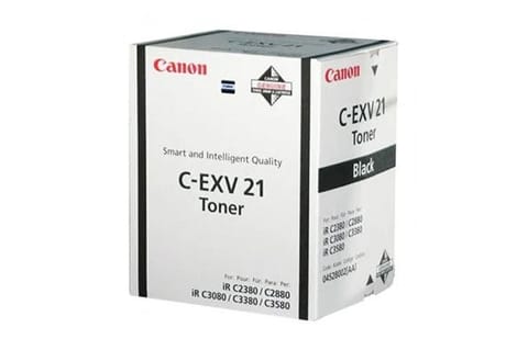 ⁨Canon Original Toner Cartridge CEXV21, black, 26000s, 0452B002, Canon iR-C2880, 3380, 3880, 575g, O⁩ at Wasserman.eu