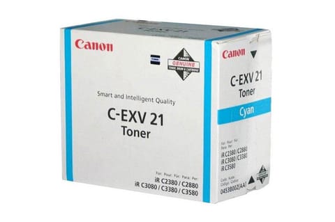 ⁨Canon oryginalny toner C-EXV21 C, 0453B002, cyan, 14000s, 260g⁩ w sklepie Wasserman.eu