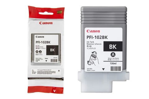 ⁨Canon oryginalny ink / tusz PFI-102 BK, 0895B001, black, 130ml⁩ w sklepie Wasserman.eu