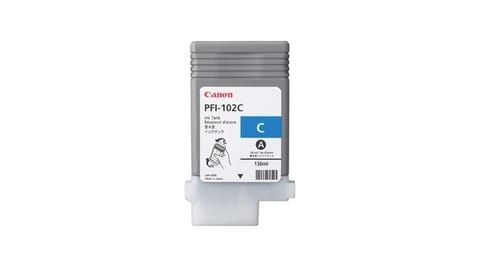 ⁨Canon oryginalny ink / tusz PFI102C, cyan, 130ml, 0896B001, Canon iPF-500, 600, 700, 765⁩ w sklepie Wasserman.eu