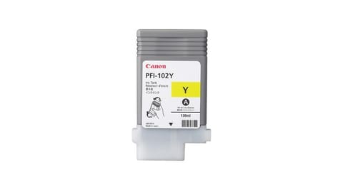 ⁨Canon oryginalny ink / tusz PFI102Y, yellow, 130ml, 0898B001, Canon iPF-500, 600, 700, 765⁩ w sklepie Wasserman.eu