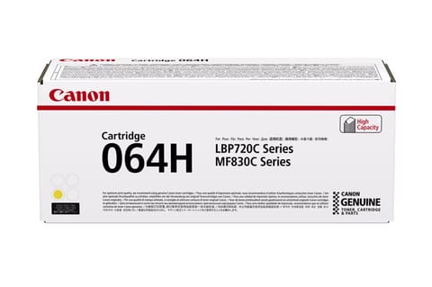 ⁨Canon Original Toner Cartridge 064 H Y, yellow, 10500s, 4932C001, high capacity, Canon i-SENSYS MF832Cdw, O⁩ at Wasserman.eu