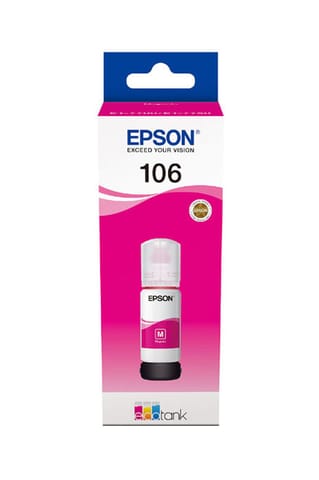 ⁨Oryginalny Tusz w butelce Magenta Epson 106 (T00R3, C13T00R340)⁩ w sklepie Wasserman.eu