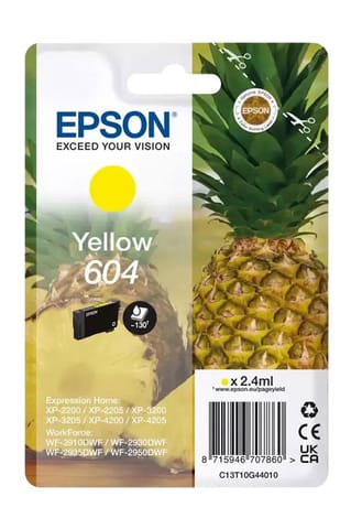 ⁨Epson oryginalny ink / tusz C13T10G44010, T10G440, 604, yellow, 2.4ml⁩ w sklepie Wasserman.eu