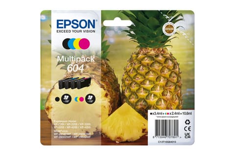 ⁨Epson oryginalny ink / tusz C13T10G64010, T10G640, 604, CMYK, 500s, 3x2.4/3.4ml⁩ w sklepie Wasserman.eu